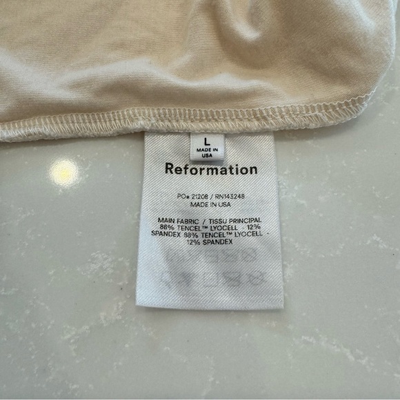 Reformation tank/body suit. Size L. Like new condition. - Picture 4 of 4